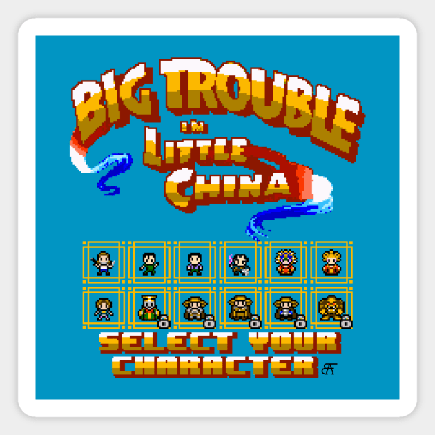BIG TROUBLE IN LITTLE CHINA SELECT SCREEN Magnet by MastaKong19